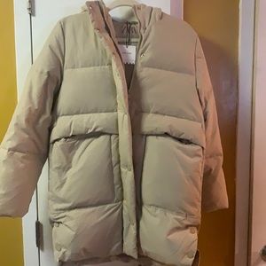 Zara kids oversized down coat for girls